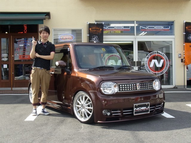 ラパン 12年式 30代 男性 Nobu Car Craft ノブ カークラフト 大分 車 カー用品 パーツ 部品 ドレスアップ カスタム